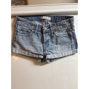 Hollister women's denim blue‎ shorts size 1